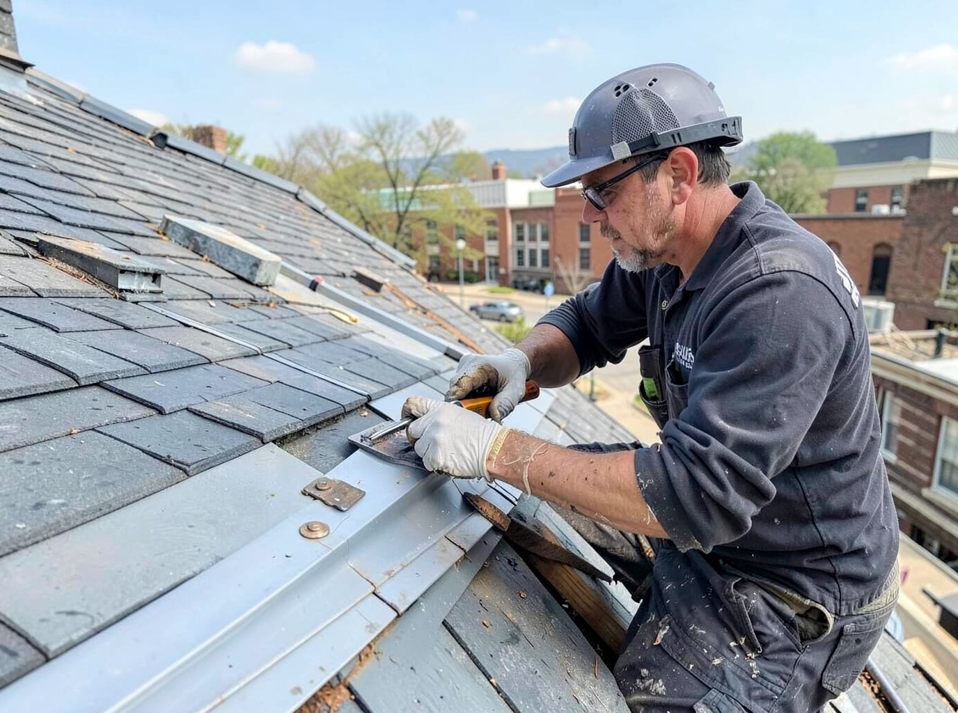 Roof Flashing Repair in Johnson City